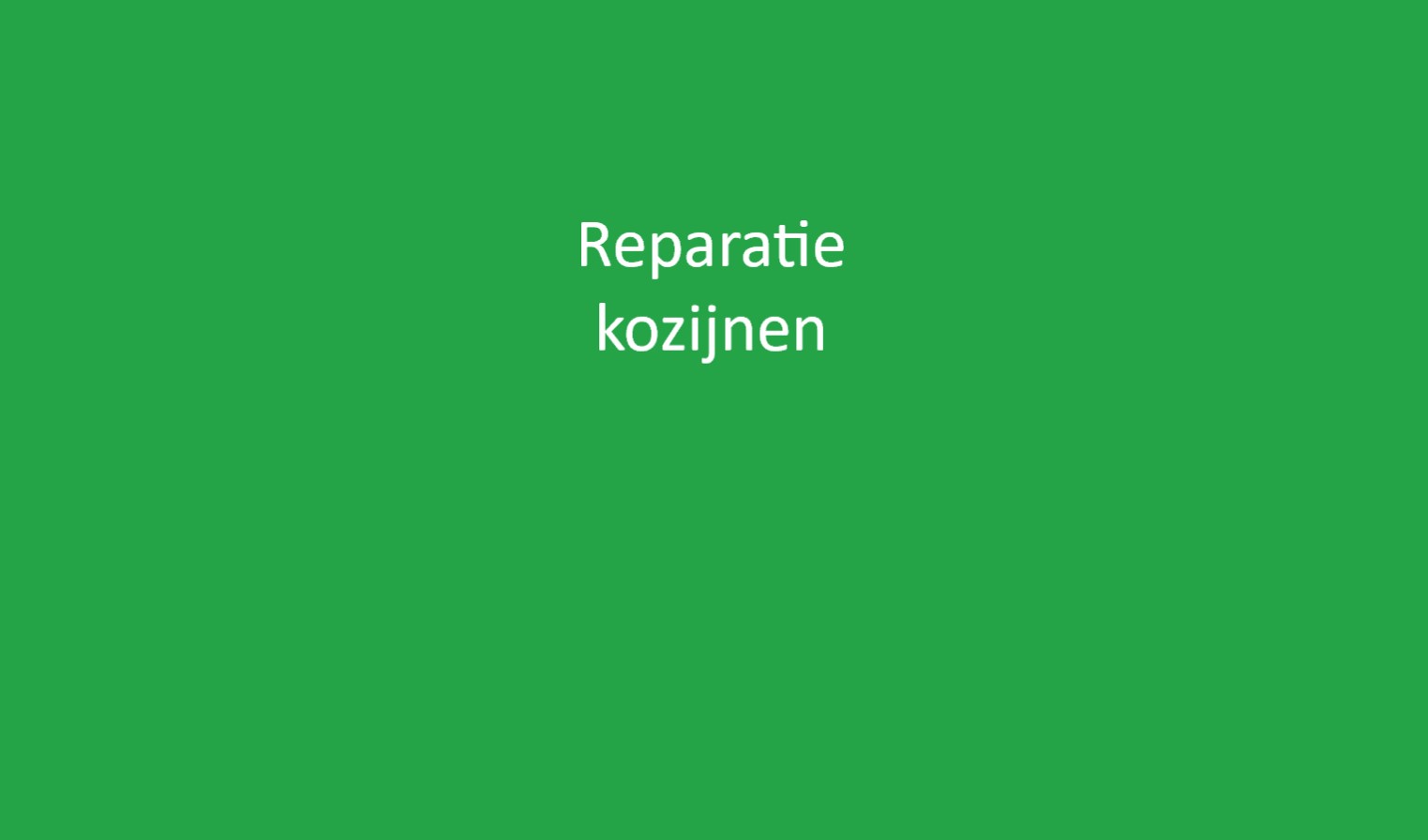 Reparatie kozijnen, zoals deuken, barsten en krassen